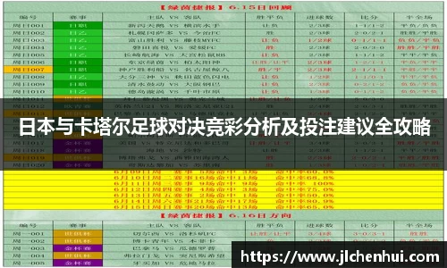 日本与卡塔尔足球对决竞彩分析及投注建议全攻略